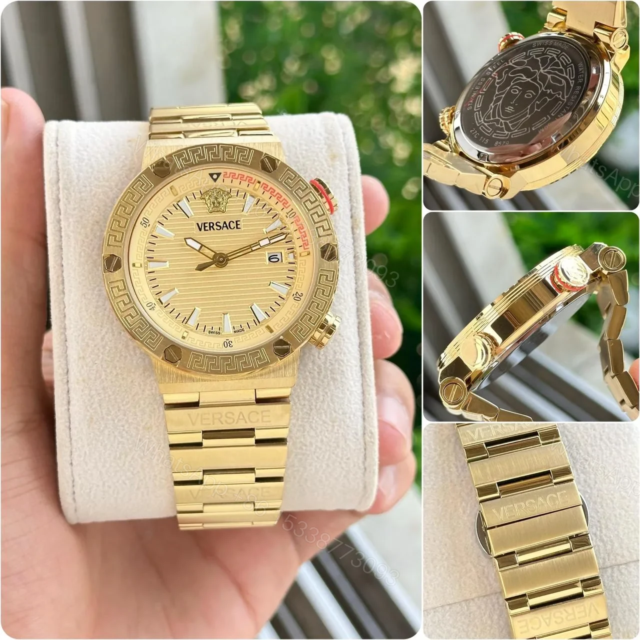 Versace Greca Logo 43mm Gold — view 3
