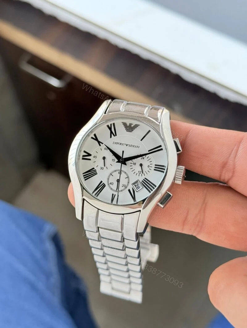 Emporio Armani AR0673 White Gradient Dial 43mm Quartz — view 1
