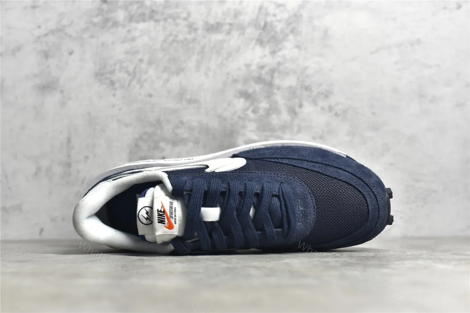 View 6 of Fragement × sacai × Nike LDWaffle “Blackended Blue” Reps