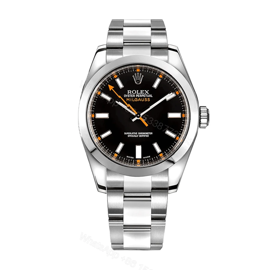 Rolex Milgauss 116400 Super Clone: Black Dial Steel 40mm — view 1