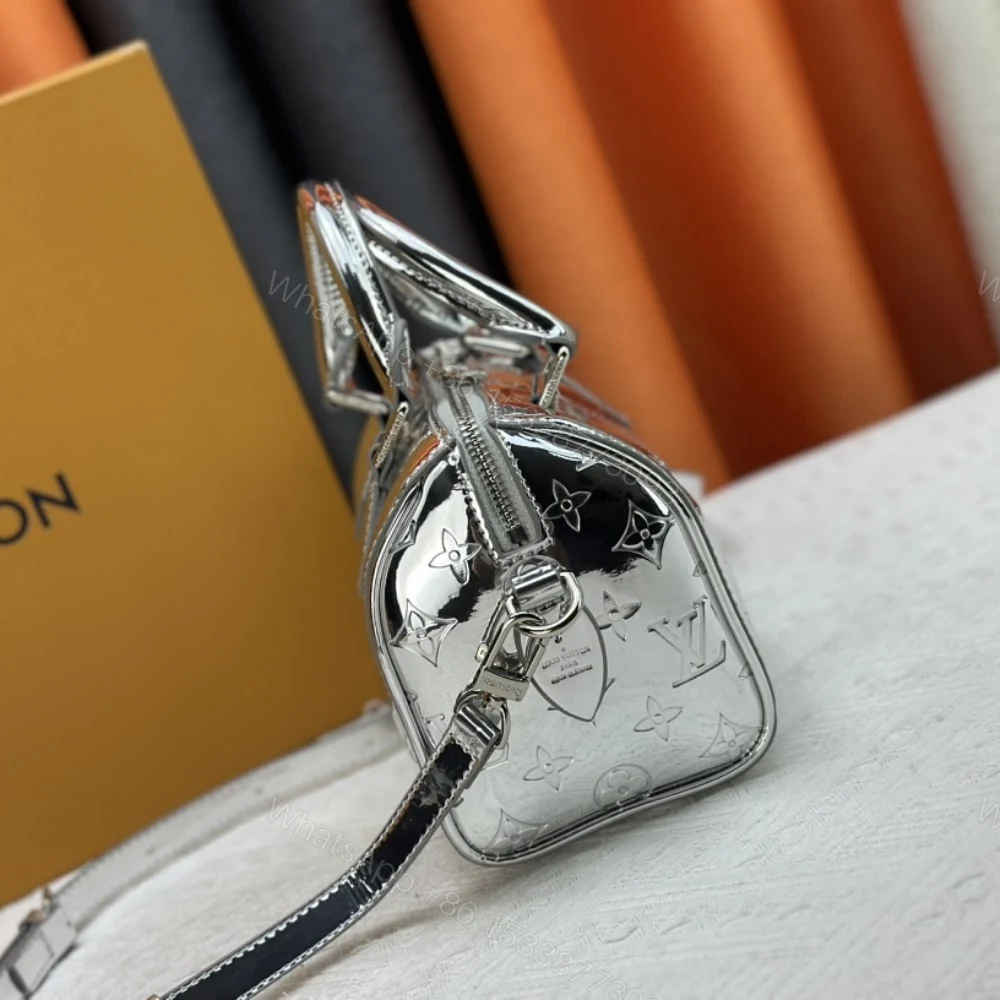 View 6 of Louis Vuitton Speedy Bandoulière 20 Silver 20Cm M11987