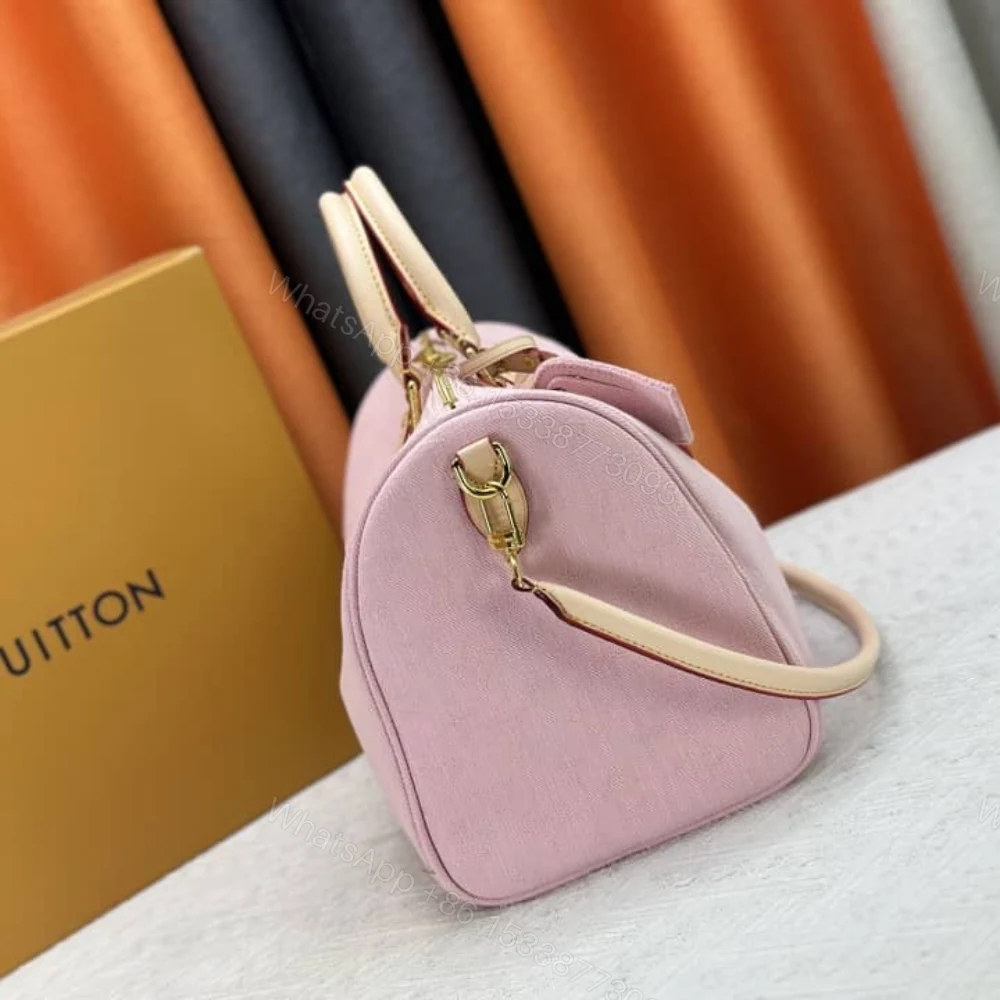 View 5 of Louis Vuitton Speedy Soft 30 Washed Pink 30Cm