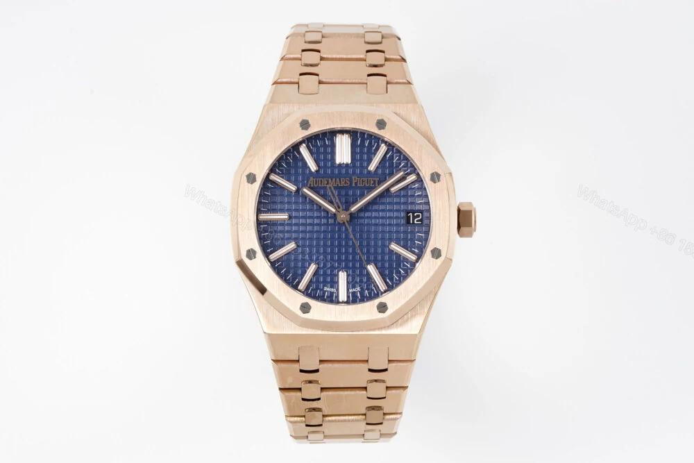 Royal Oak 41mm 15510 RG/RG APSF 1:1 Best Edition Blue Dial Super Clone — view 1