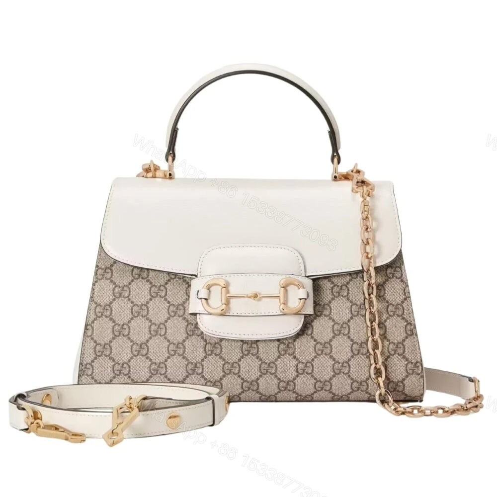 Gucci Horsebit 1955 Mini Top Handle Bag Beige Ebony 29Cm — view 1