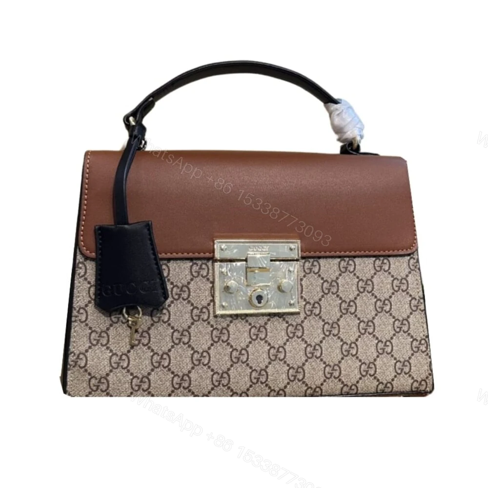 Gucci Padlock GG Supreme Top Handle Brown 28Cm 453188 1XGUK5BG314 — view 1