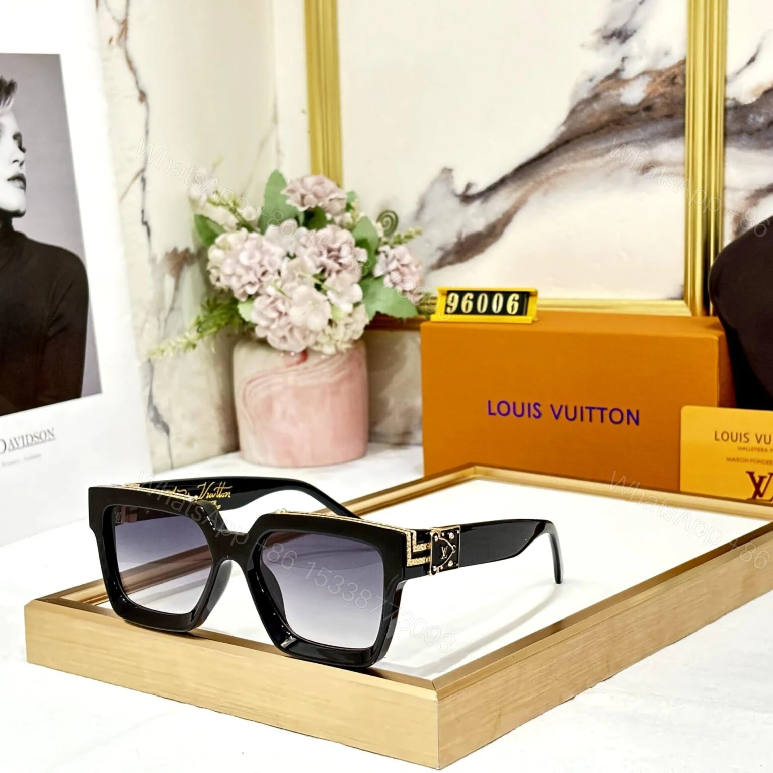 LV Sunglasses Black UV Protection — view 1