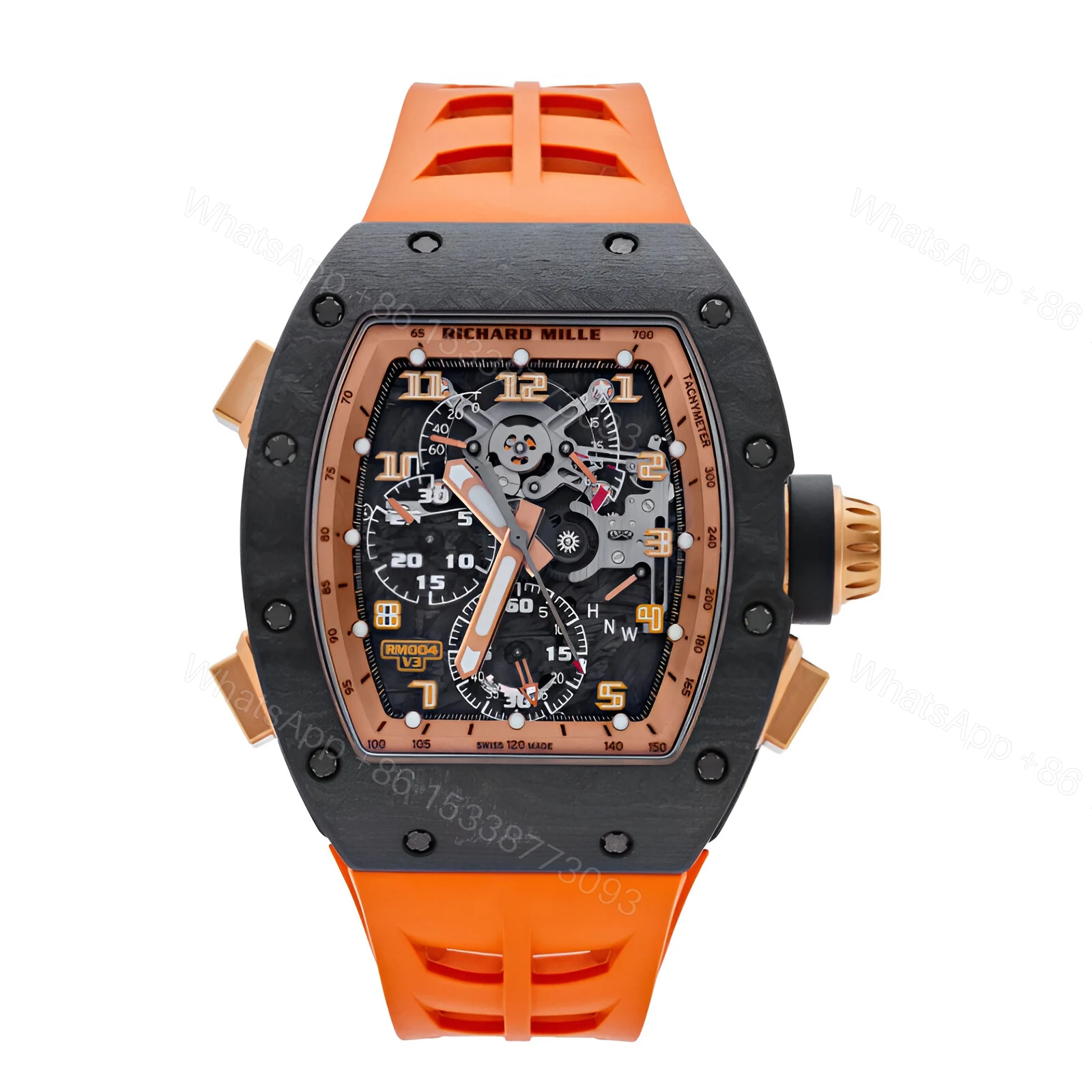 Richard Mille Titanium Orange Storm Replica — view 1