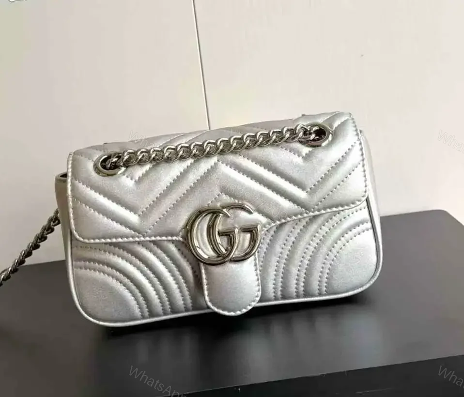 GUCCI Marmont Crystals Medium Shoulder Bag — view 1