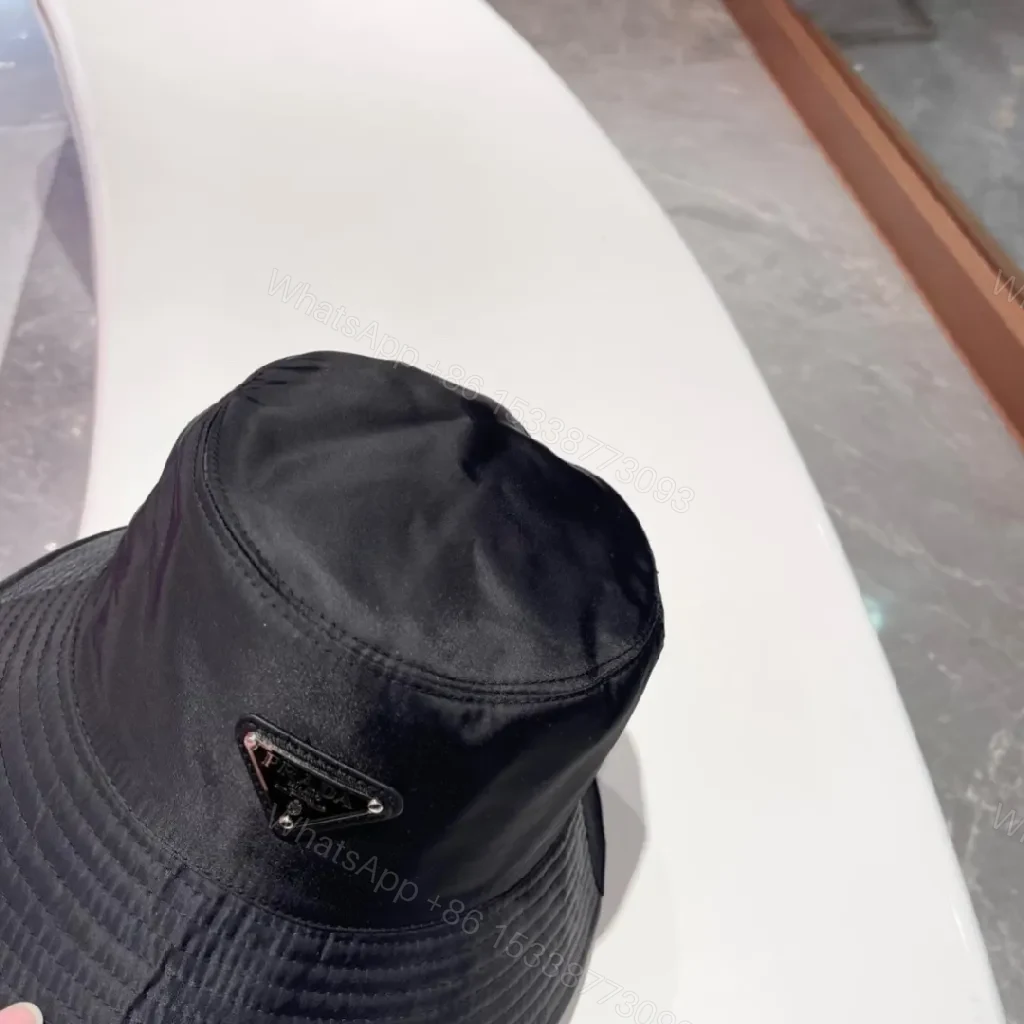 View 6 of Compact Luxury Bucket Hat with Designer Emblem