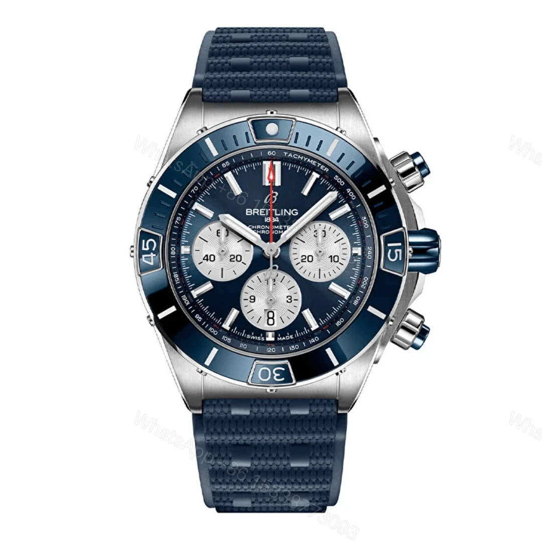Breitling Super Chronomat B01 Dark Blue Dial Replica — view 1
