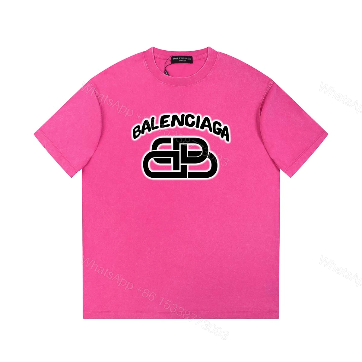 Balenciaga 原單 雙B字母LOGO印花短袖T恤 潮流休閒上衣 — view 1