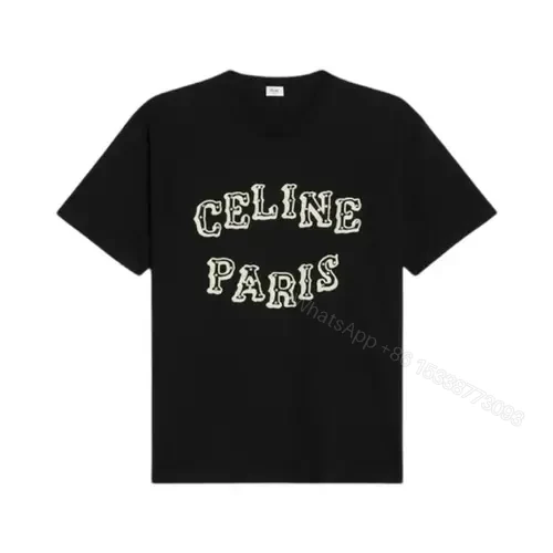 CELINE LOOSE EMBROIDERED T-SHIRT — view 1