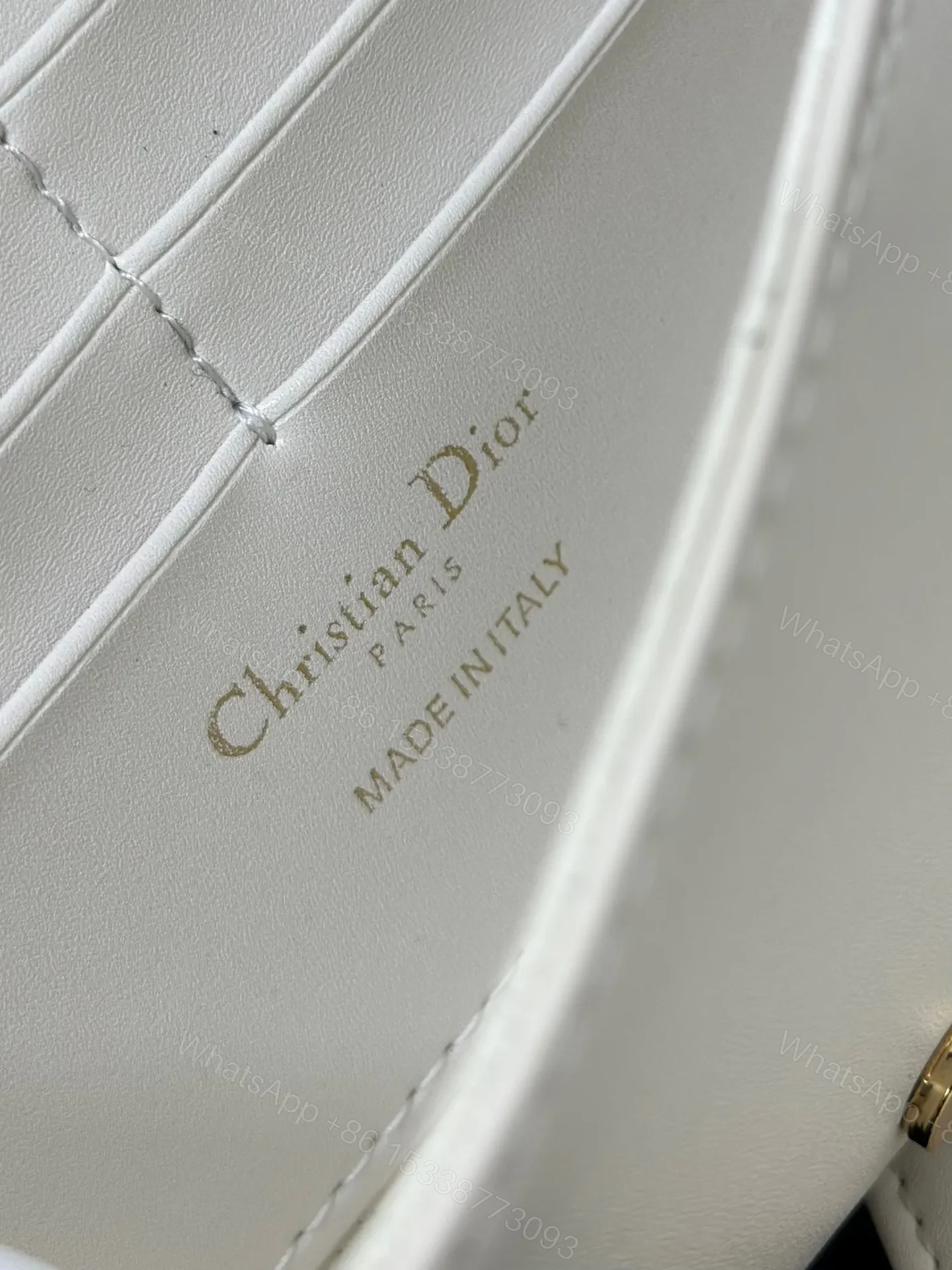View 8 of Dior Bobby Women’s Crossbody Bag Super White Smooth Leather 21.5x12x4cm