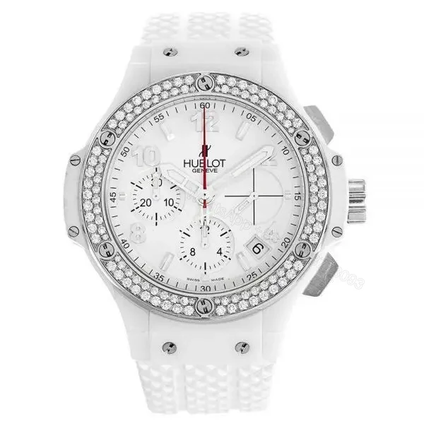 Replica Hublot Big Bang White with Diamond Bezel — view 1
