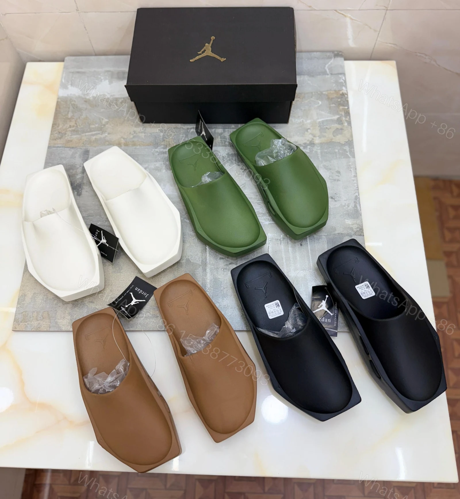 NIKE AIR JORDAN NOLA SLIDE REPLICA SANDALS “MULTI COLORS” 2024 — view 1
