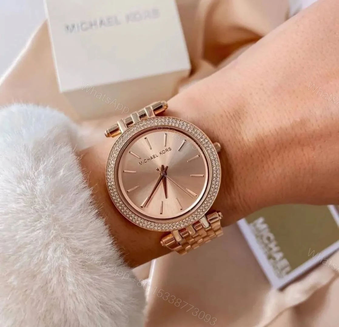 First Copy Michael Kors Darci Rose Gold Dial Women’s Analog Watch — view 1