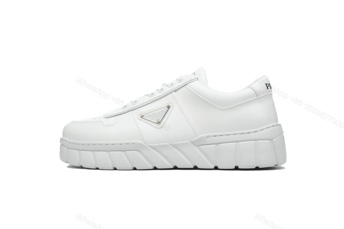 View 6 of Prada Low-Top Sneakers Serrated White