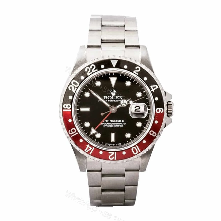 Rolex GMT-Master II 16710 Super Clone : Coke Red & Black Bezel 40mm Oyster — view 1