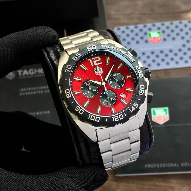 Tag Heuer Carrera Formula 1 Red Dial 42mm Quartz — view 1