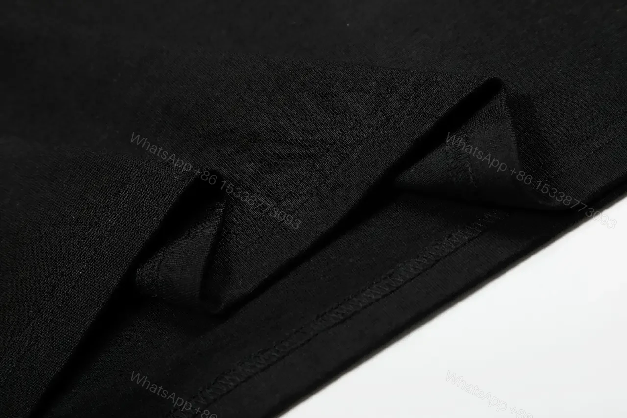 View 5 of Bold Black Logo Tee: Premium Cotton, Modern Streetwear Edge