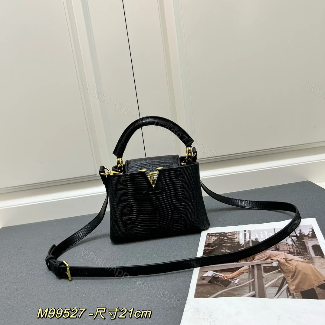 LV A貨 M99527 黑色小號手提包 21cm鱷魚紋肩背包 — view 1
