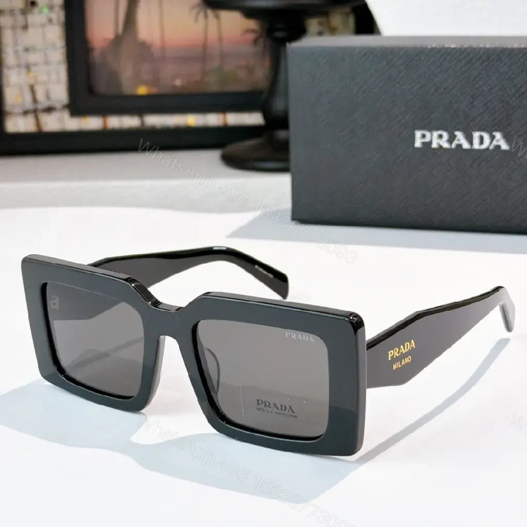 View 8 of Tortoise-Pattern Sunglasses: Large RECT Frame, Prada MILANO Style
