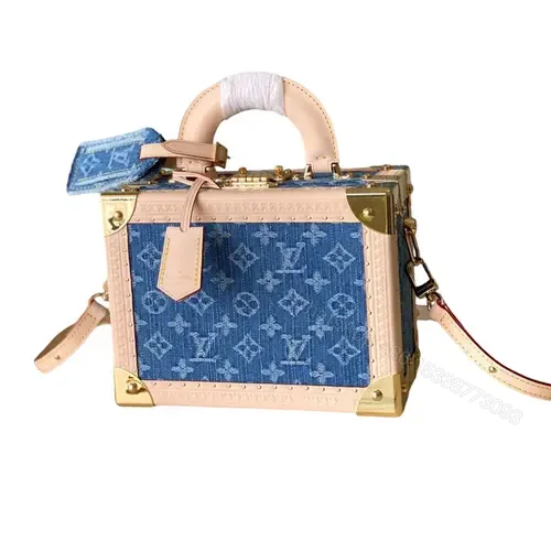 LV Petite Valise Denim Bleu Bag — view 1