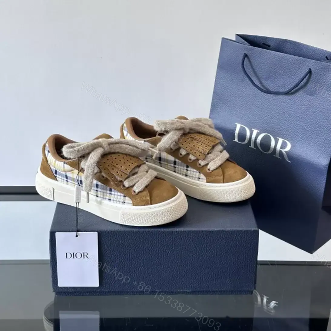 View 7 of DIOR B33 SPIN SNEAKERS IN BROWN – CD220