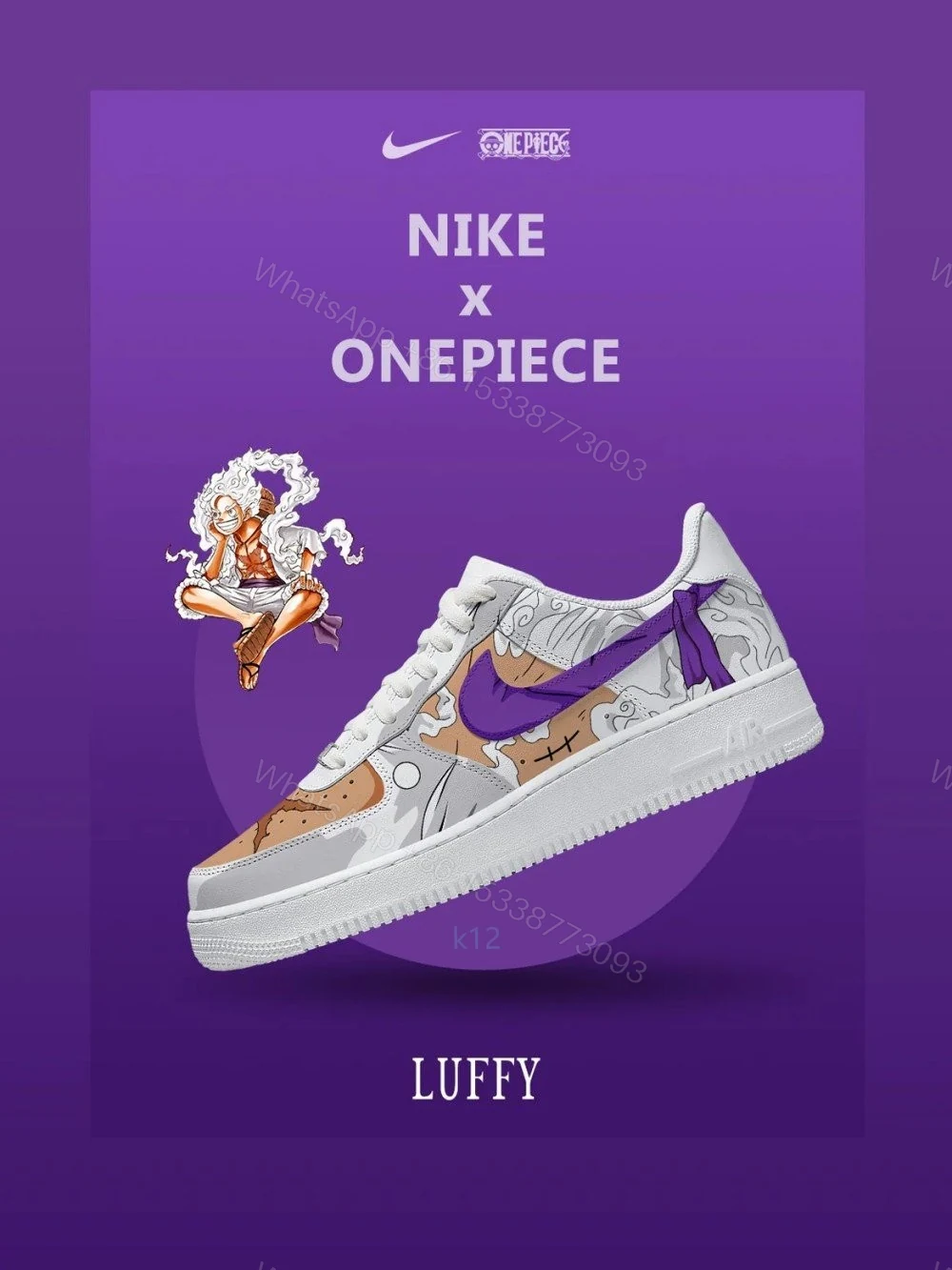 Monkey D. Luffy V.5 Custom Air Force 1 — view 1