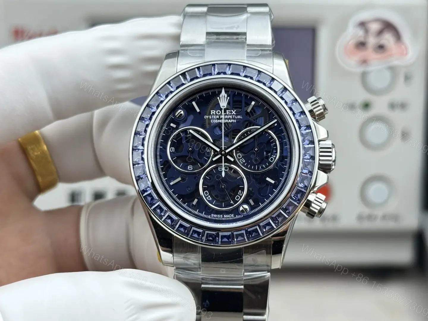 Premium Rolex Daytona Arolla Project Blue replica 40MM Oyster Bracelet Edition RG-DAYTONA-AROLLA-PROJECT-BLUE-OYSTER-40 — view 1