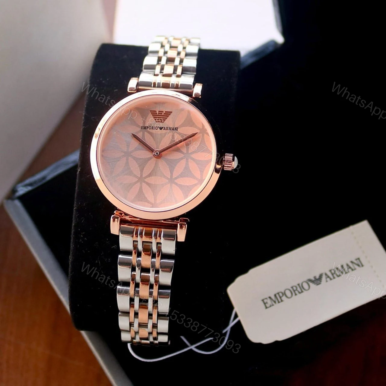 Emporio Armani Slim Collection Rose Gold 32mm Quartz — view 1