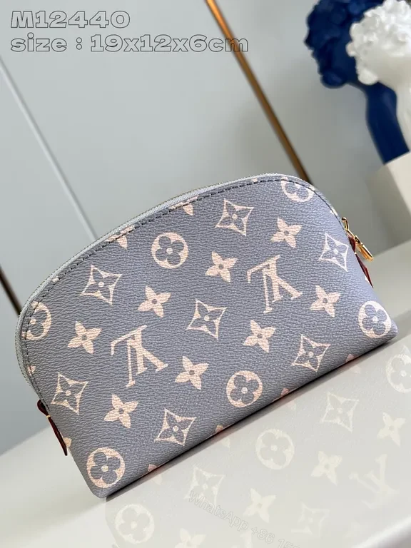 View 5 of Lilac Monogram-Texture Compact Bag: Luxe Everyday Charm