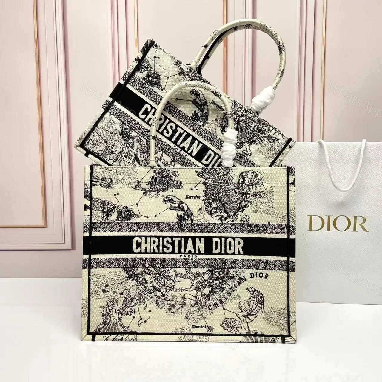 CHRISTIAN DIOR SMALL BOOK TOTE — view 1