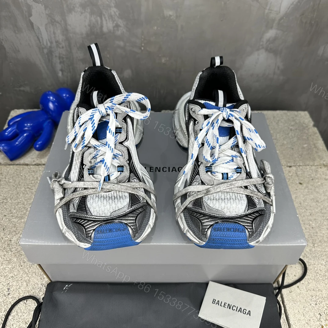 Balenciaga A貨男士灰藍復古運動老爹鞋設計前衛舒適實穿 — view 1