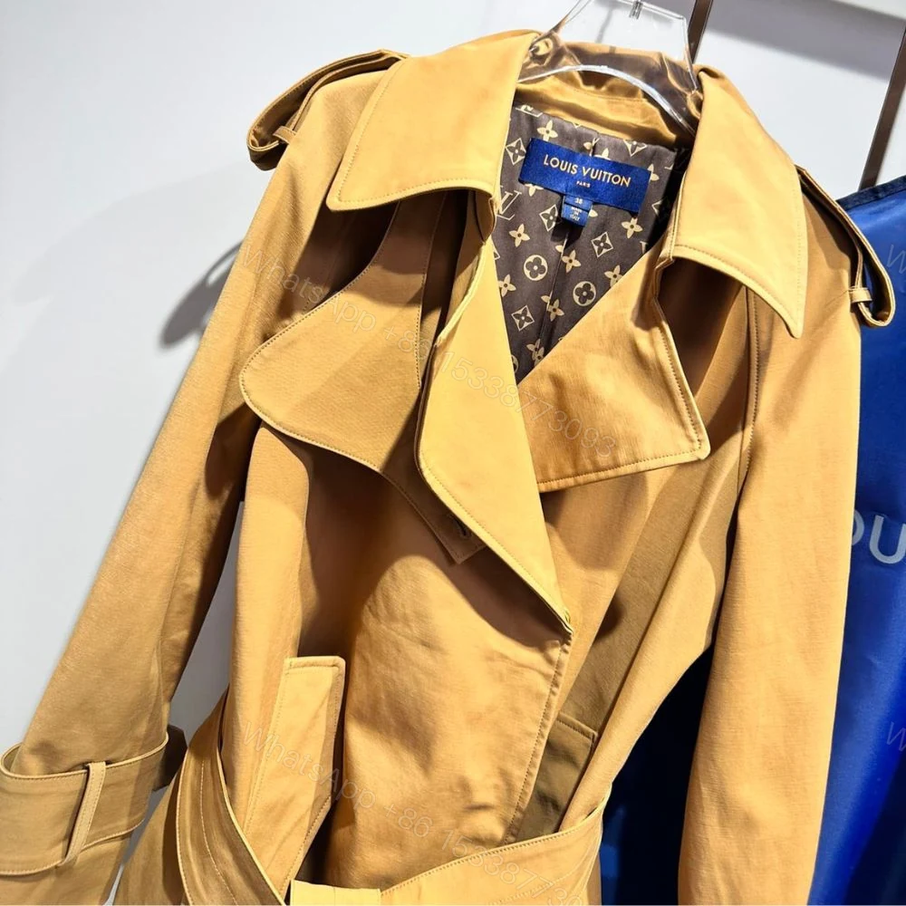 View 5 of Louis Vuitton Oversized Detail Trench Coat Sandy Beige 1ABD9W