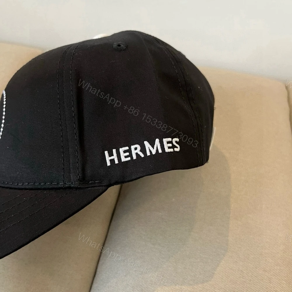 View 5 of Hermes Baseball Cap Black H Logo