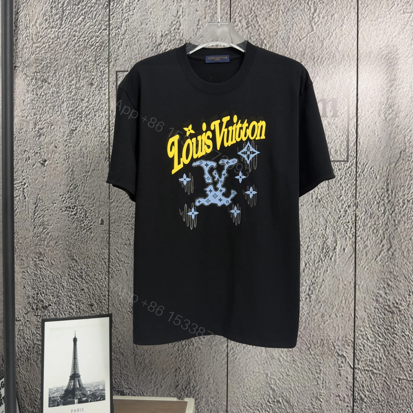 LV 一比一 男款 字母Logo印花短袖T恤 經典潮流百搭款 — view 1