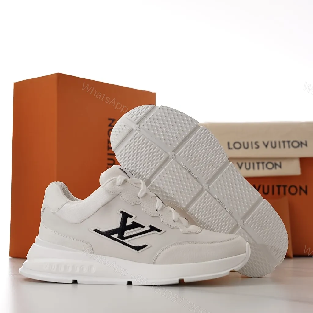 View 8 of White Leather High-Top Sneaker with Designer Embroidery