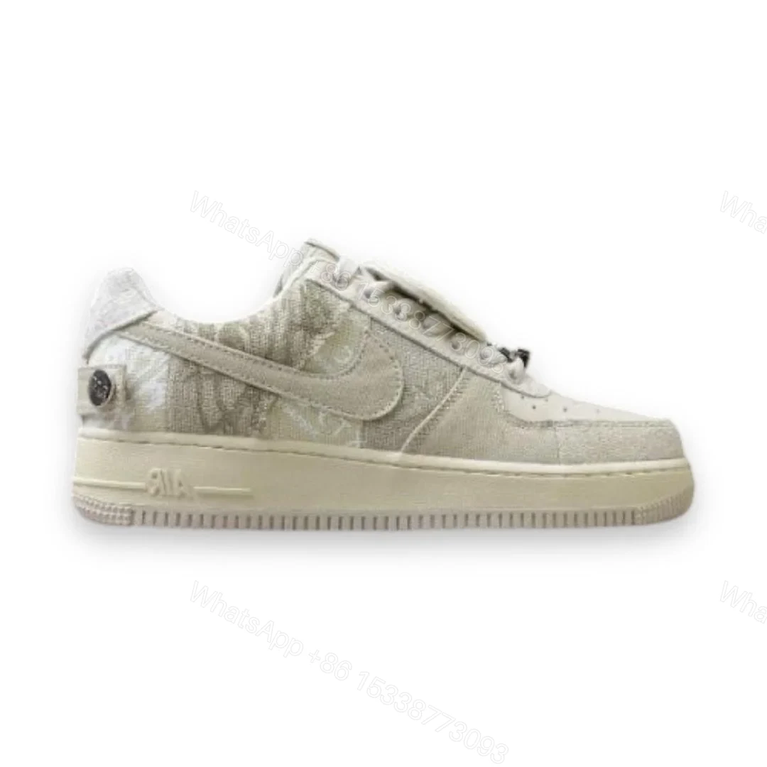 Nike Air Force 1 x Travis Scott Grey White — view 1