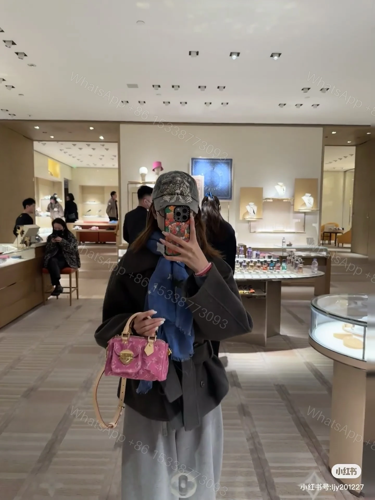 LV 原單 女款 Denim Nano Speedy 粉色丹寧手提斜背包 迷你百搭款 — view 1