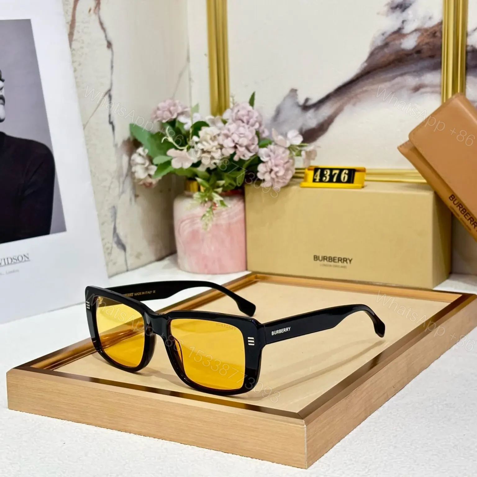 Burberry C09P07-7 Sunglasses – Black Frame – UV Protected — view 1