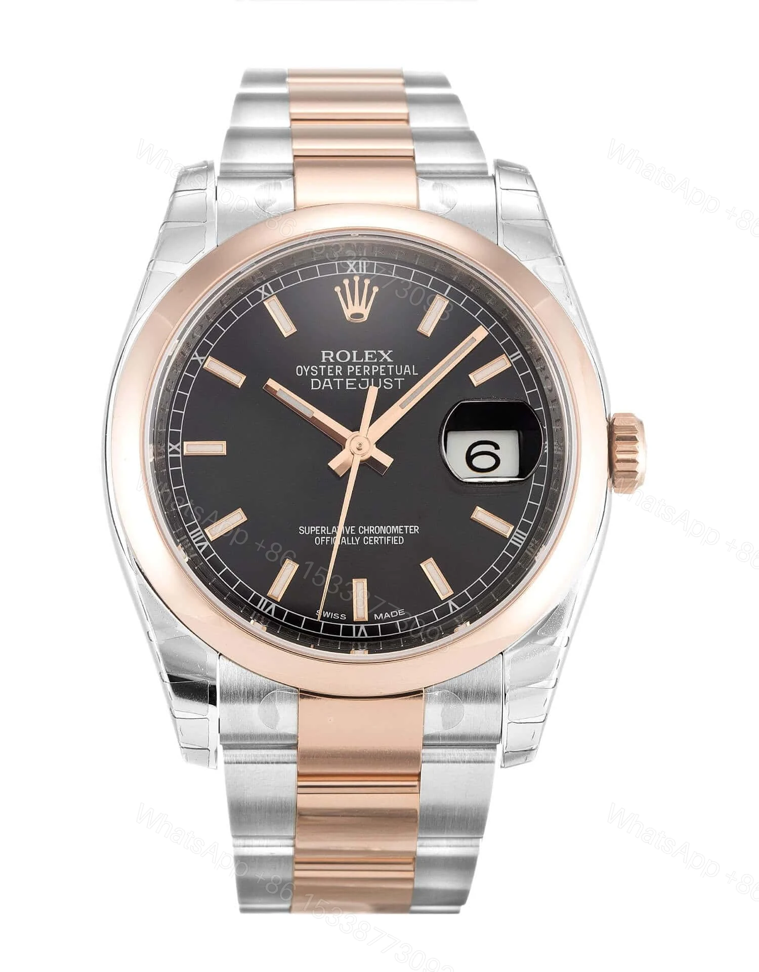ROLEX DATEJUST 116201 36MM BLACK DIAL — view 1
