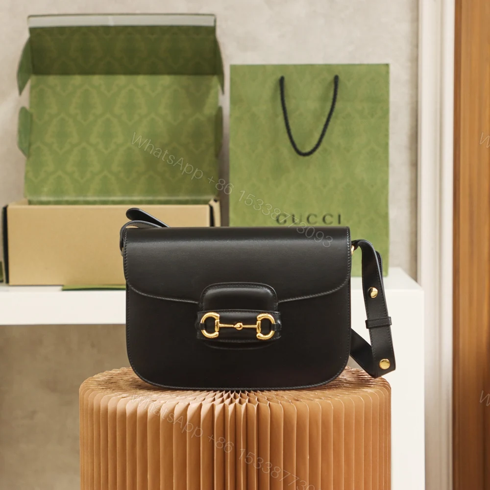 Gucci高仿Horsebit黑色小包 女士經典色系斜背百搭日常包款 — view 1