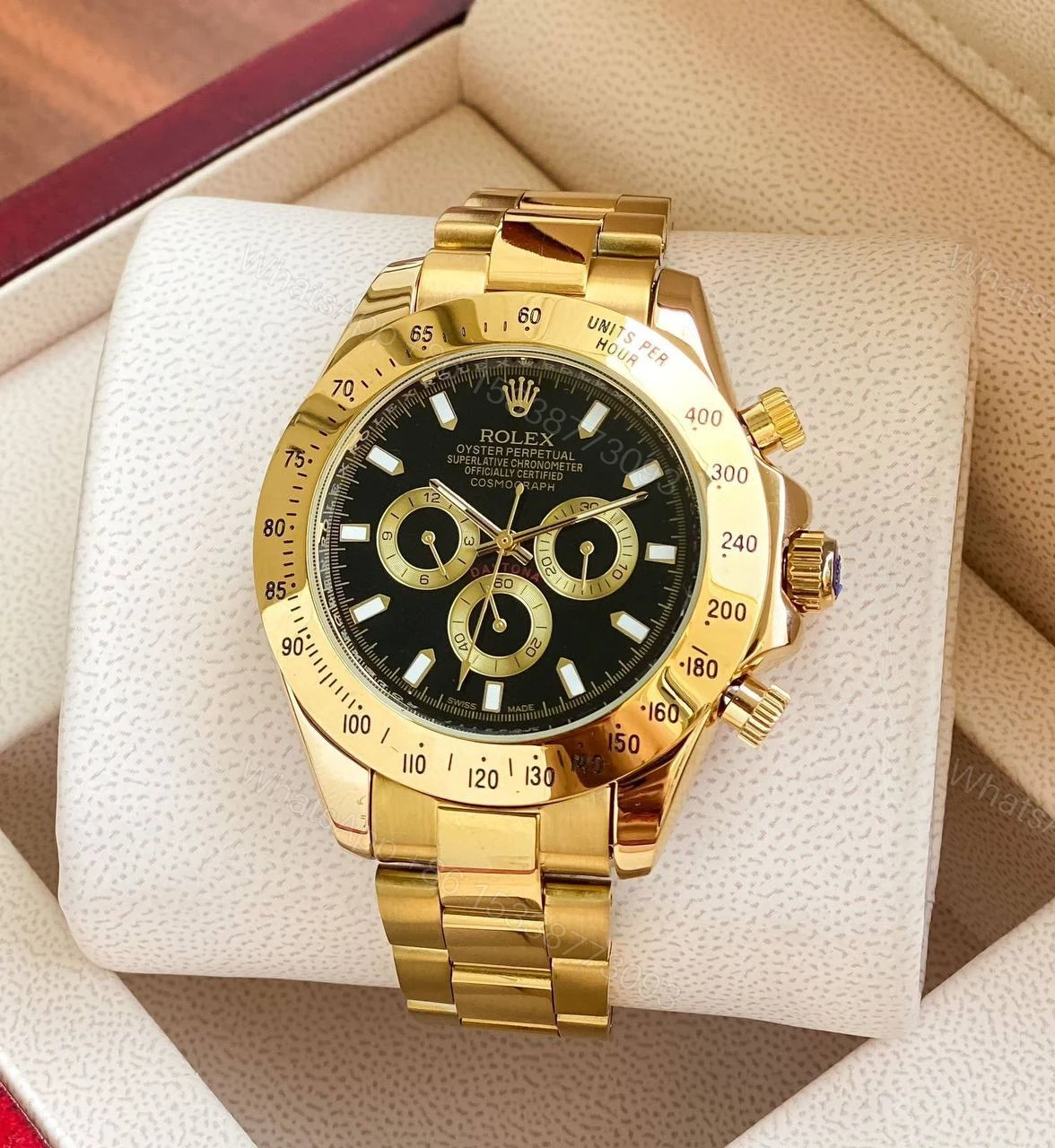 Rolex Daytona Gold Black Dial 40mm Automatic — view 1