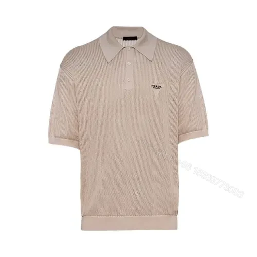 Prada Cotton-silk Polo Shirt — view 1