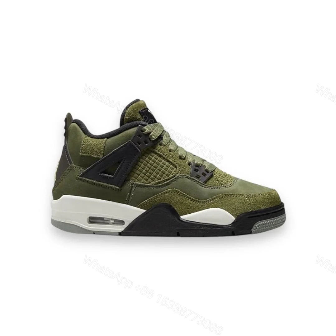 Air Jordan 4 Retro “MEDIUM OLIVE” — view 1