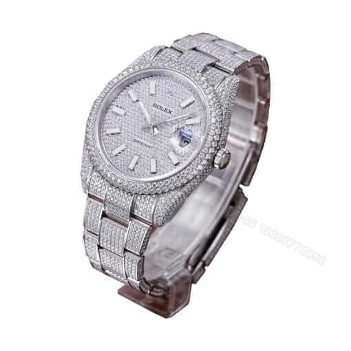 Rolex Datejust II 116334 Super Clone : Iced Out Diamond Pave Dial 41mm — view 1