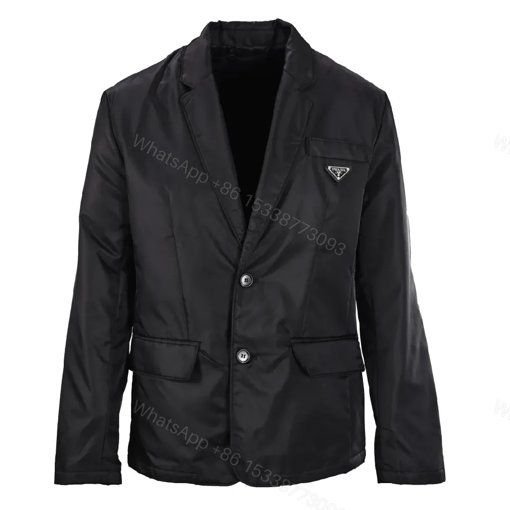 Black Tech-Blend Blazer: Refined Everyday Luxury — view 1