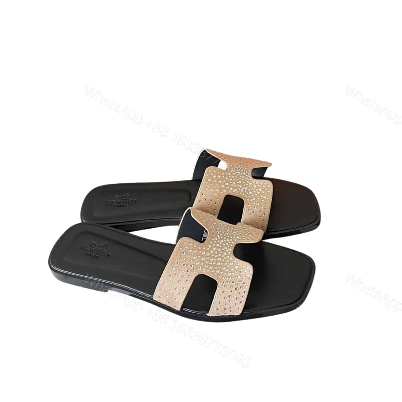 HERMES ORAN SANDAL CRYSTLE BEIGE — view 1
