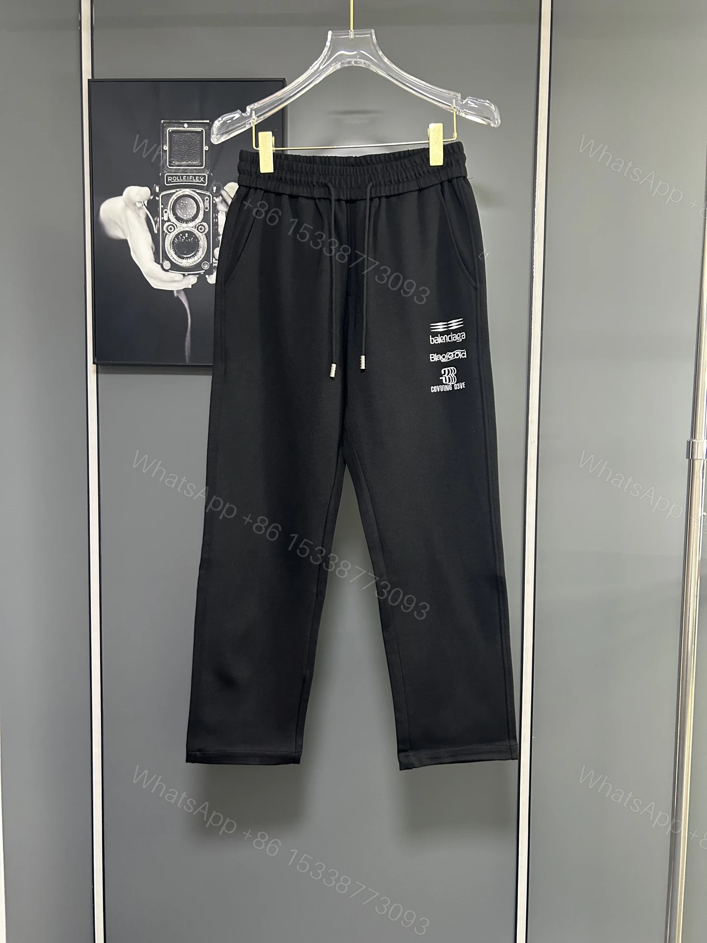 Balenciaga 高仿LOGO印字運動長褲 多層印花潮流款 — view 1
